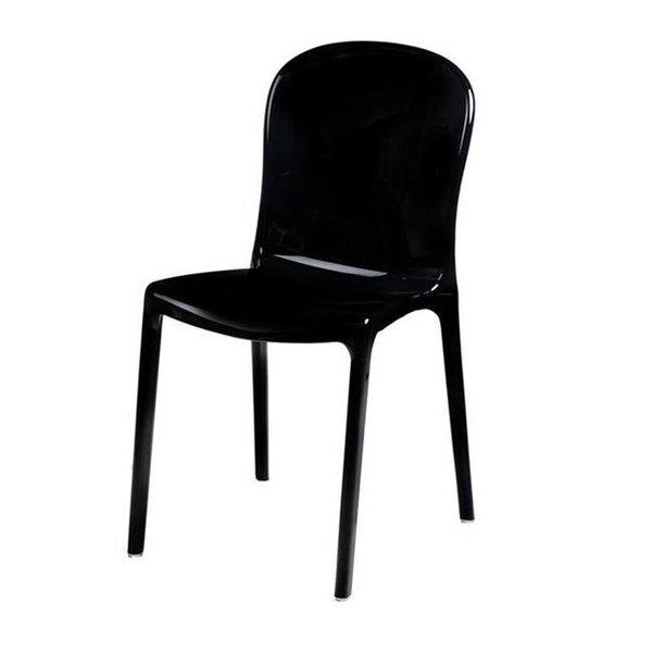 Max Max RPC-GENOA-BL Genoa Polycarbonate Dining Chair - Black RPC-Genoa-BK-WEB1